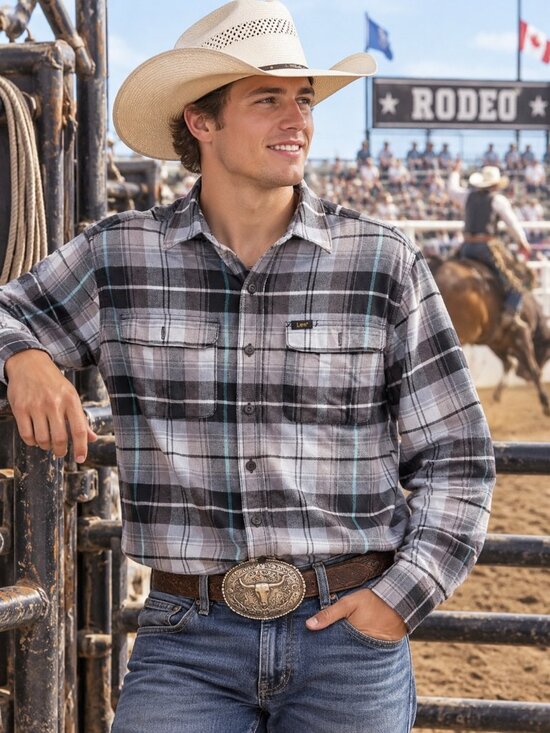 Lee Other - Lee  Button-Up Long Sleeve Shirt - LARGE